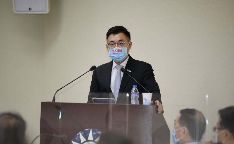 ▲國民黨主席江啟臣表示，自己不是「台灣國民黨」而是「中國國民黨」，引發諸多討論。（圖／國民黨提供）