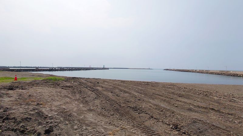 ▲中芸漁港漁筏泊區工程預定112年12月底完工。（圖／記者鄭婷襄攝，2021.09.09）