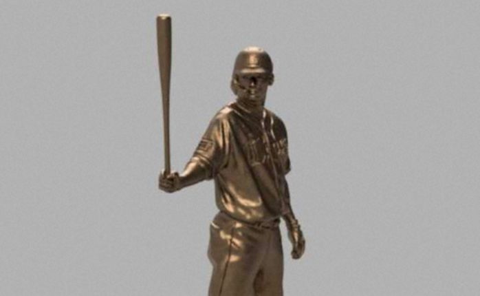 ▲西武栗山巧銅像。（圖／西武隊提供）