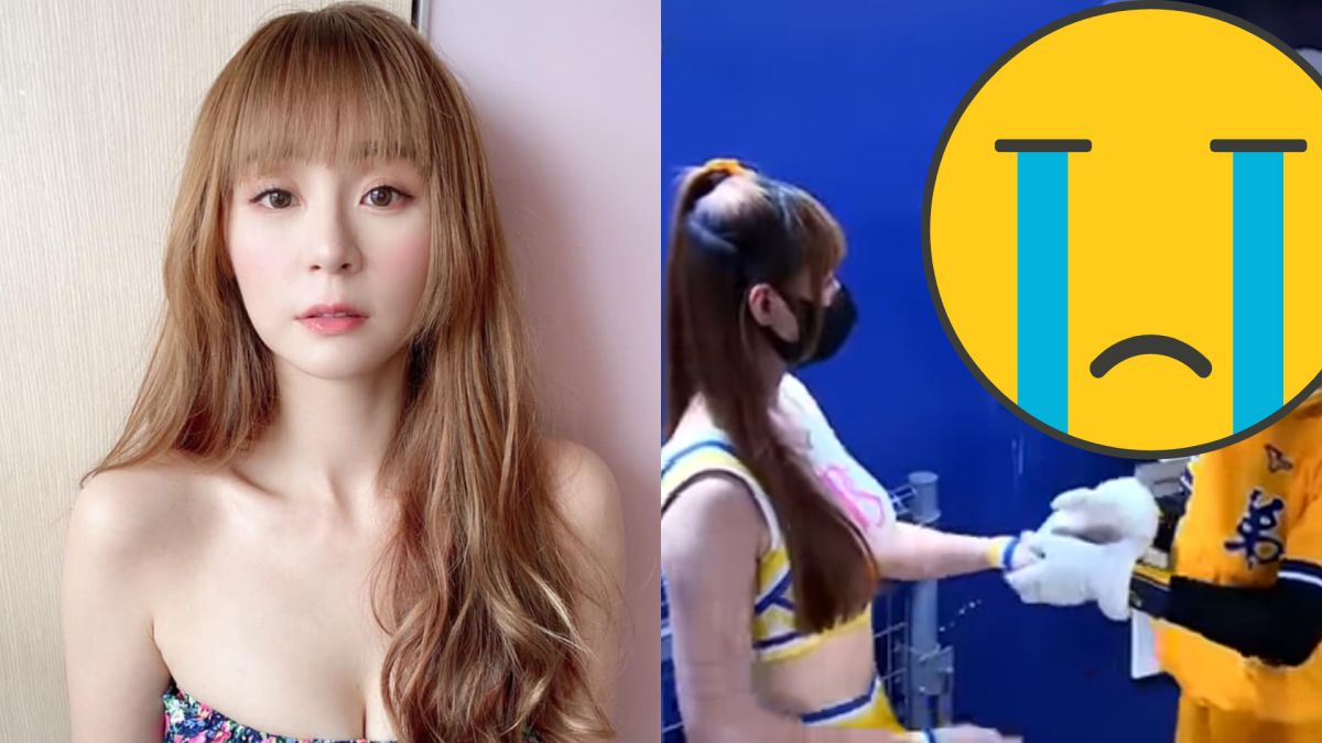 ▲啦啦隊女神短今球場邊被求婚。（圖／短今臉書、IG）