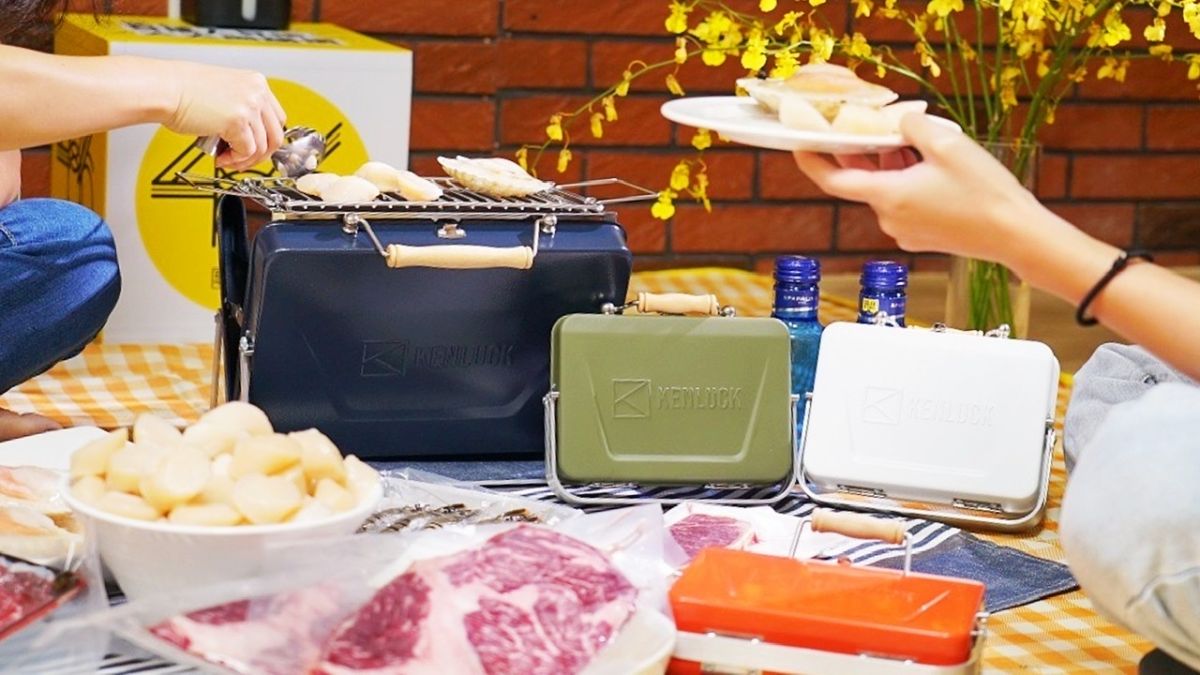 ▲「攜帶型迷你烤爐」體積小巧不佔空間，烤肉隨時輕鬆上手。（圖／486團購提供）