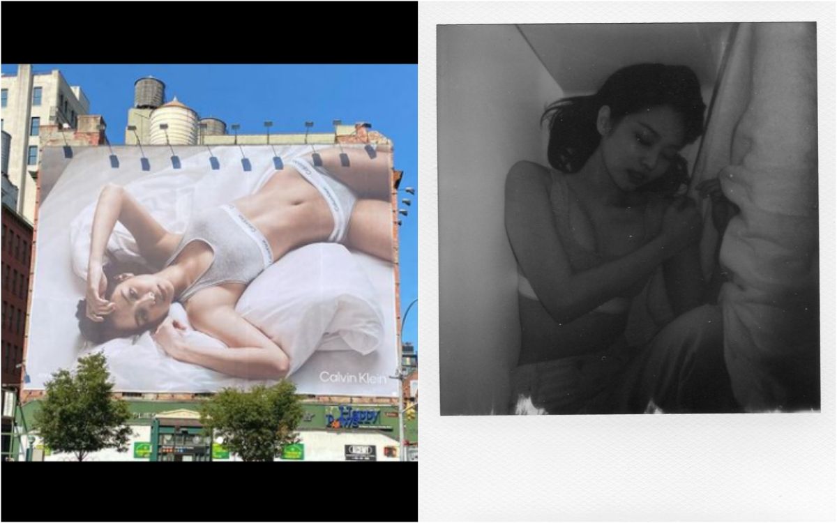 ▲Jennie代言的火辣照，張貼在紐約街道的廣告牆上。（圖／Jennie、blcreativehouse IG）
