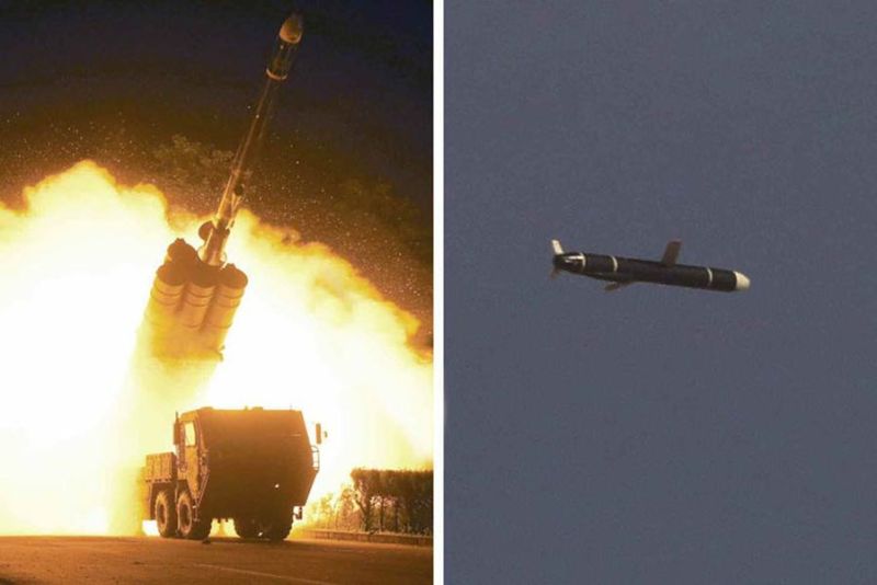 ▲北韓官媒「勞動新聞」報導指出，北韓11日與12日成功試射新開發的新型長程巡弋飛彈。（圖／翻攝自《勞動新聞》網頁）