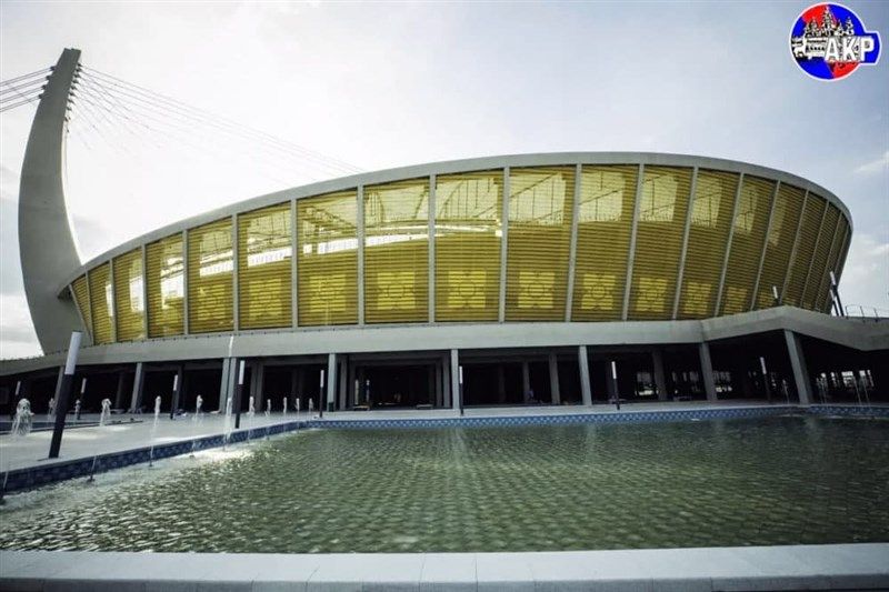 ▲中國12日將一座造價1.5億美元（約新台幣41.5億元）的體育館移交給柬埔寨。（圖／翻攝自 PeacePalaceKH推特）