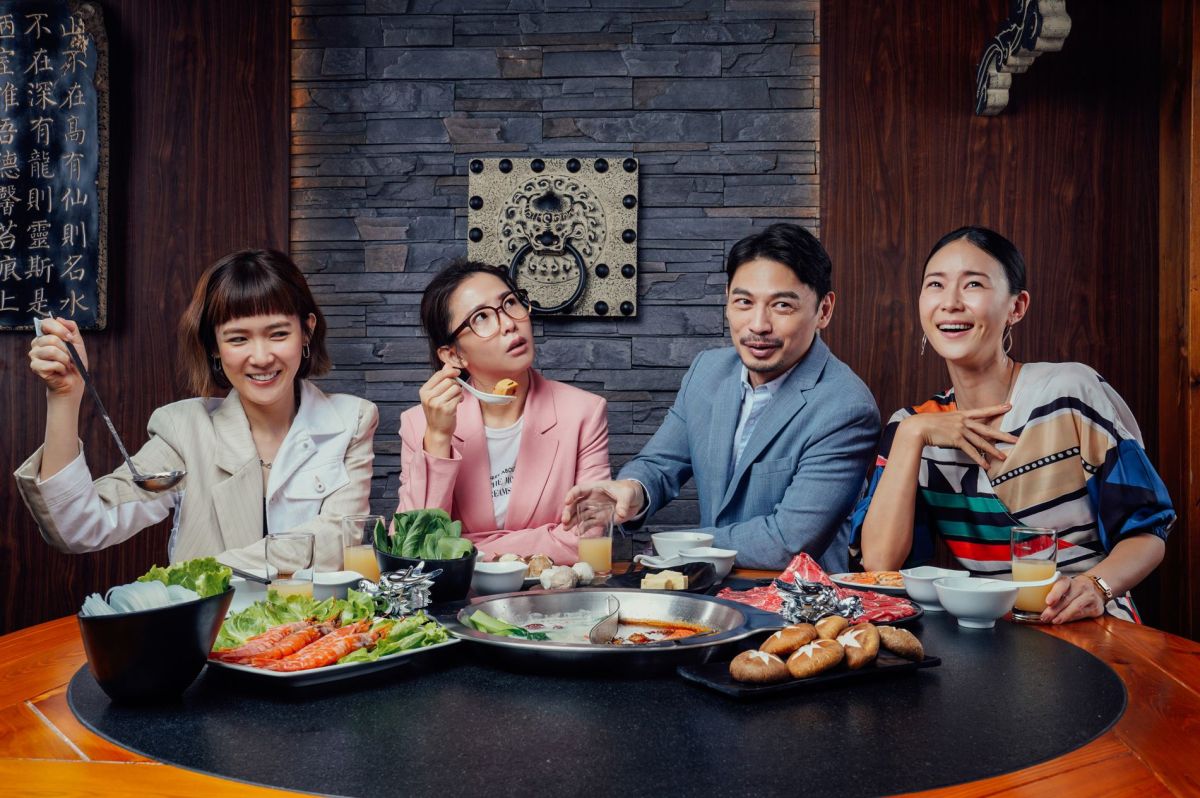 ▲《何百芮的地獄毒白》主要卡司公布，由孫可芳（左起）、郭書瑤、阿Ken、鍾瑶擔任主演。（圖／彼此影業提供）