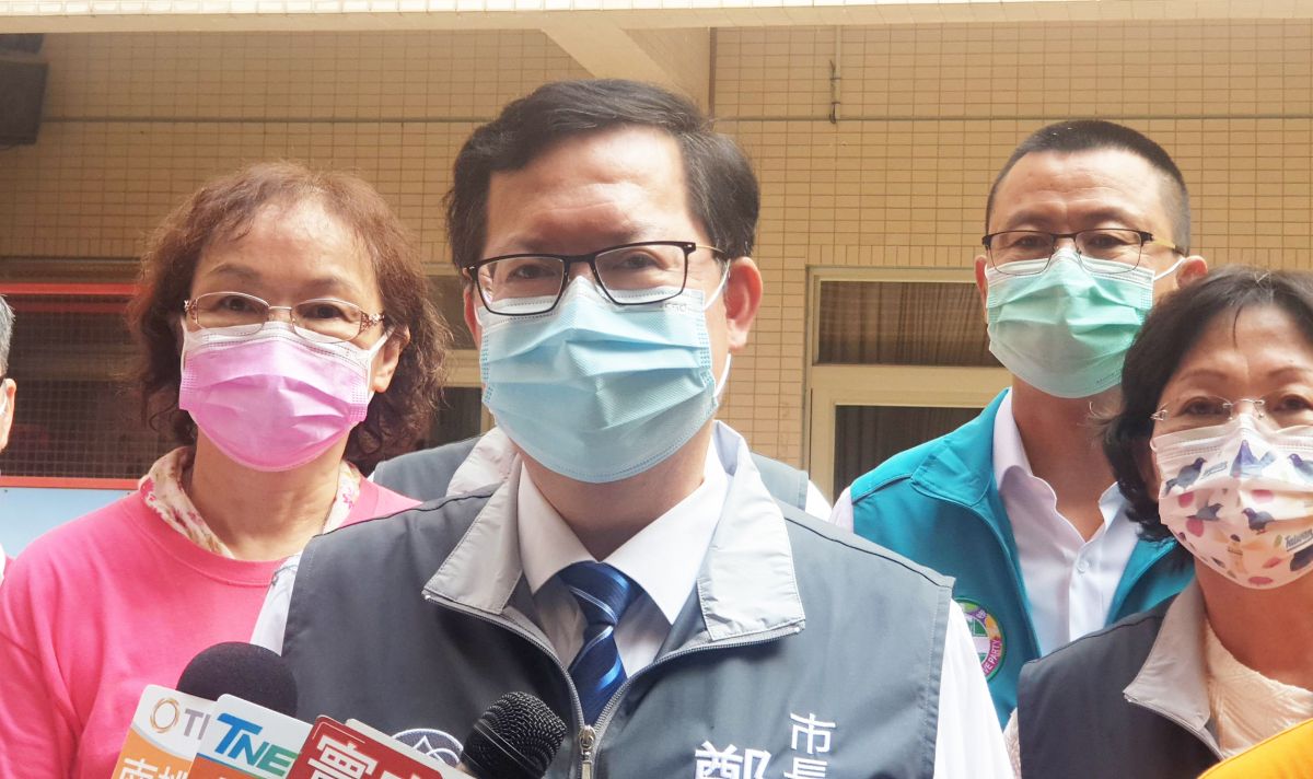 ▲鄭文燦表示，目前桃園仍在加強二級警戒期間，中秋連假禁止在公共區域進行烤肉活動，但民眾可以在家裡烤肉。（圖／記者李春台攝，2021.09.14）