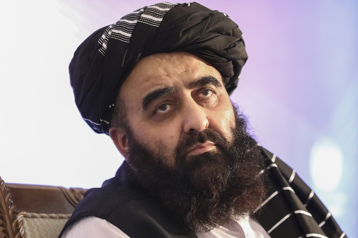 ▲阿富汗塔利班政府代理外交部長穆塔奇（Amir Khan Muttaqi）表示，塔利班代表團將在卡達首都杜哈（Doha）會見歐洲聯盟代表。資料照。（圖／美聯社／達志影像）