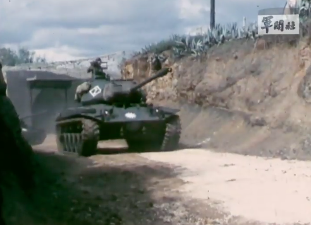 ▲1984年漢光1號出現的M41A3輕型戰車。（圖／軍聞社提供）