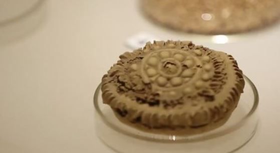 ▲名為「寶相花月餅」的食物文物在1972年餘吐魯番阿斯塔那230號墓出土。（圖／翻攝看看新聞）