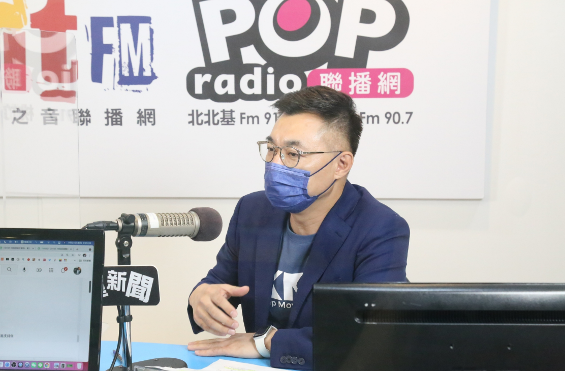 ▲國民黨主席候選人江啟臣今日接受廣播專訪，他提及自己也會爭取韓粉支持，也與前高雄市長韓國瑜通話。（圖／POP radio提供）