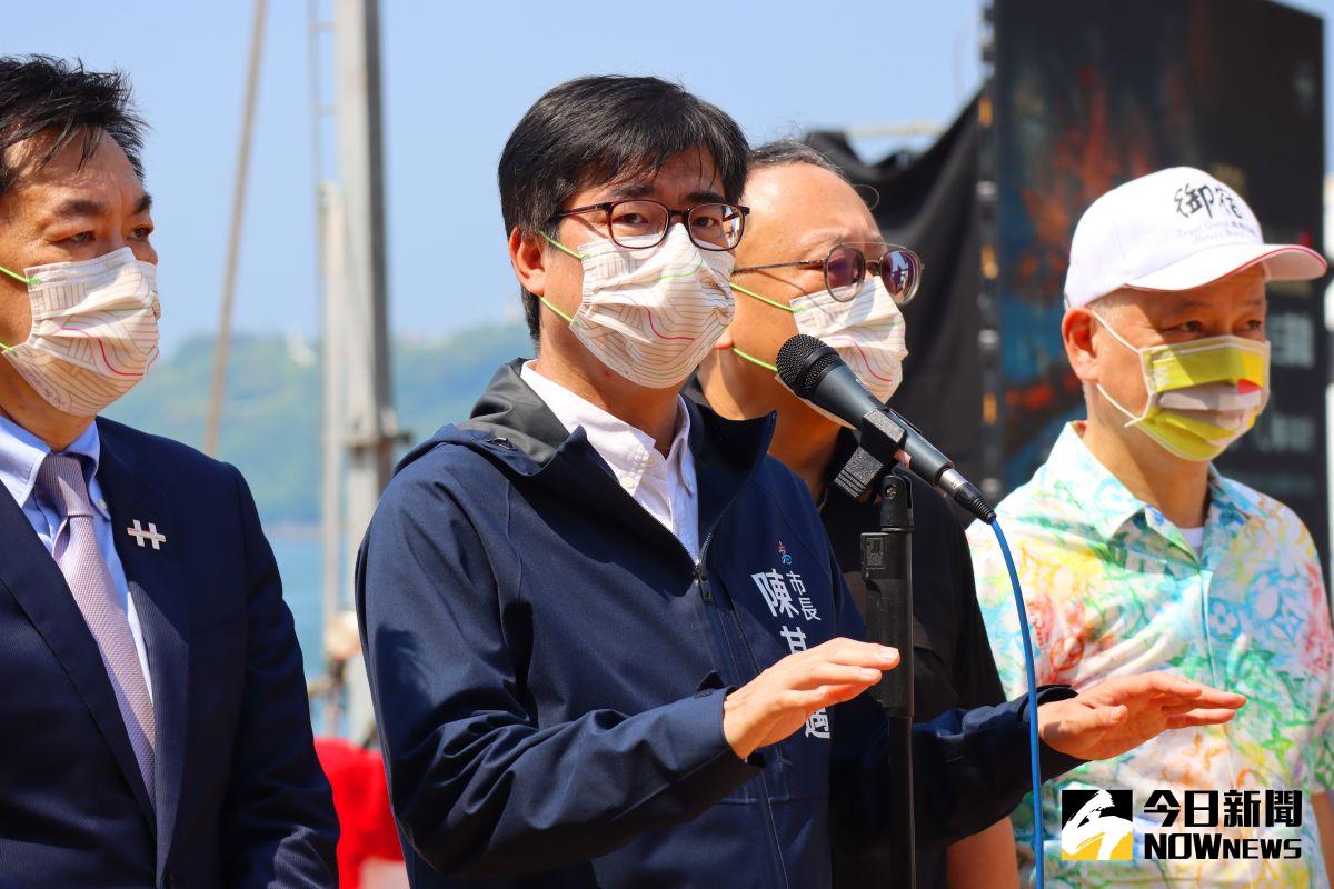 ▲我國申請加入CPTPP，高雄市長陳其邁認為，政府必須同步在受益及受損產業做好「配套措施」。（圖／記者鄭婷襄攝，2021.09.23）