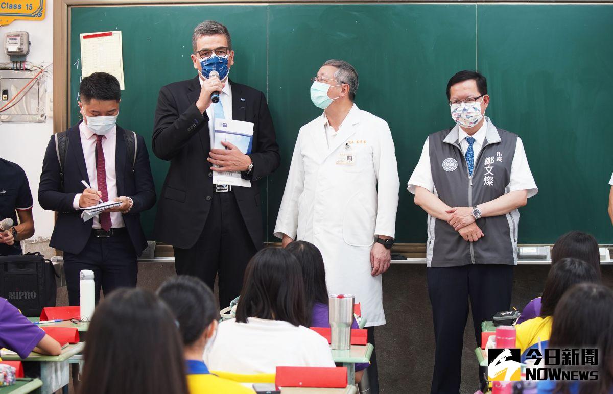 ▲林百科表示，「我們知道台灣一直在申請BNT疫苗採購，相信很快下一批疫苗就會來到台灣。」（圖／記者李春台攝，2021.09.23）