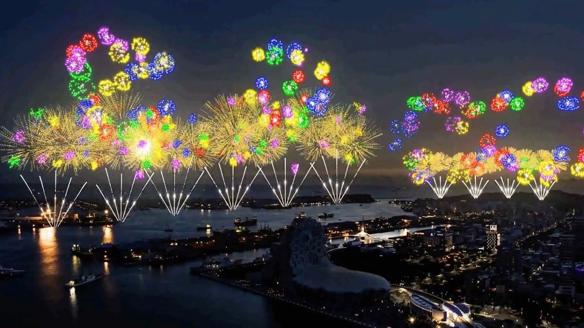 ▲ 2021國慶焰火模擬影像。（圖／高市府提供）