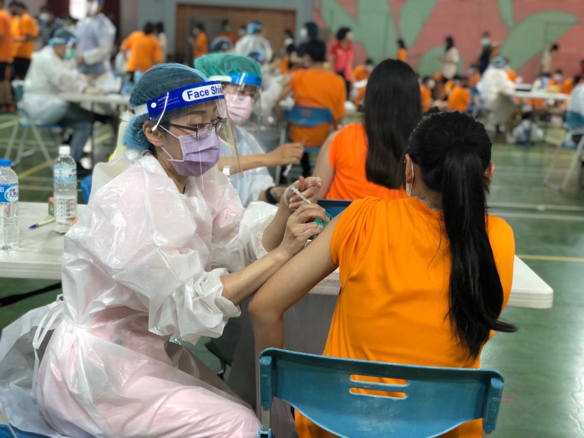 ▲台中市民疫苗接種，截至今涵蓋率50.31%。(圖／衛生局提供2021.9.24)