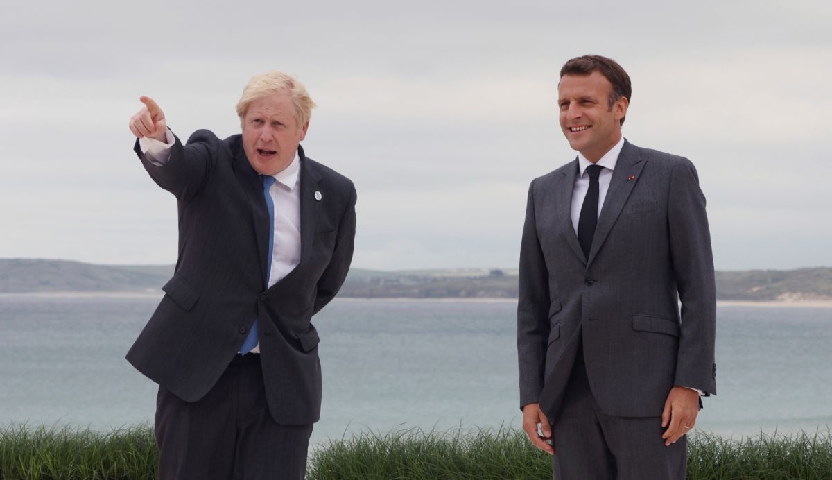 ▲英國和法國的漁權爭執，英國首相強生和法國總統馬克宏，將在參加G20峰會時面對面商談。資料照。（圖／美聯社／達志影像）