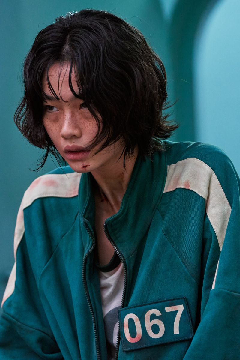 ▲鄭浩妍在《魷魚遊戲》中飾演「姜曉」，戲劇出道作成功打響名氣。（圖／Netflix提供）