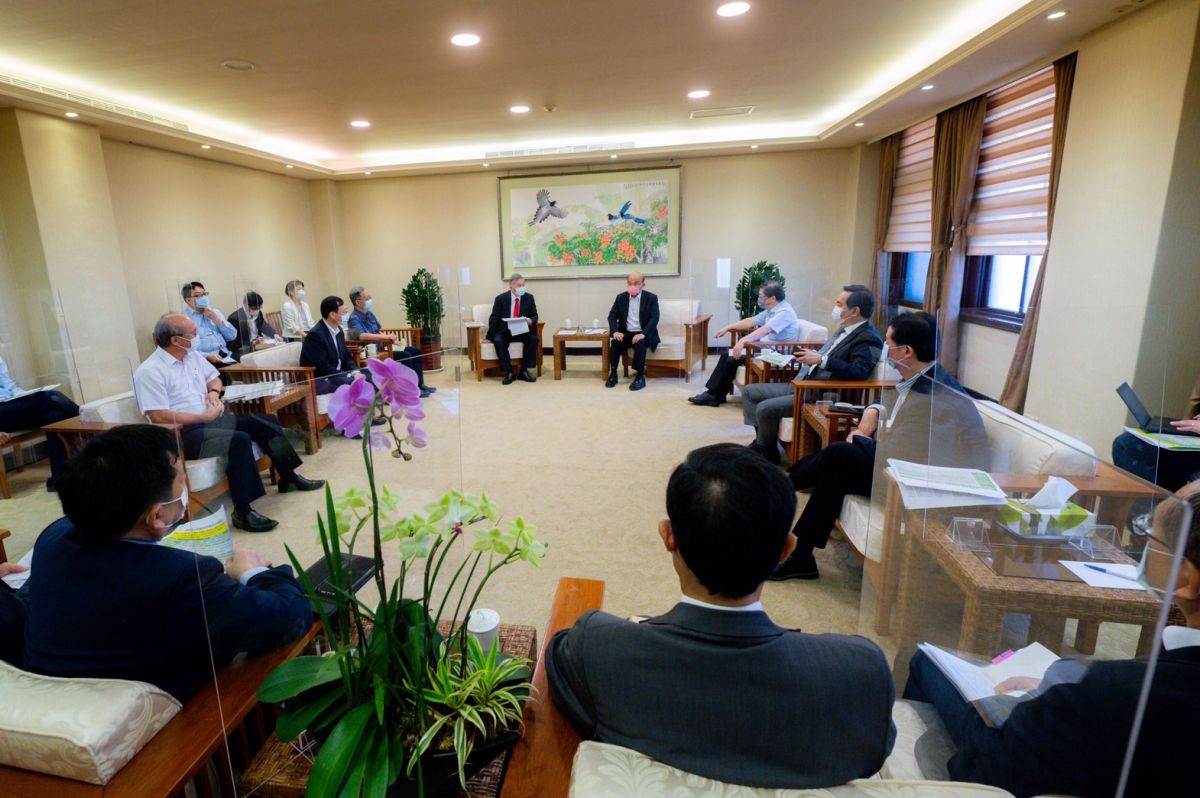 ▲行政院長蘇貞昌今（27）日上午9時召開擴大防疫會議。（圖／行政院提供）