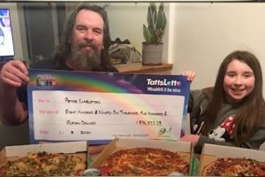 ▲彼得領獎後,開始幫助身旁的親友,後來還到處幫人買單,甚至向陌生網友要銀行帳戶匯款。(圖/翻攝自《My Big Story》YouTube) ▲彼得領獎後,開始幫助身旁的親友,後來還到處幫人買單,甚至向陌生網友要銀行帳戶匯款。(圖/翻攝自《My Big Story》YouTube)