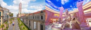 業配 ▲義大世界購物廣場擁有全台唯一的歐式建築外觀的Outlet Mall,中庭的「羅馬天幕」以義大利特萊維(Trevi)噴泉為原型,彷彿置身在歐洲城市街頭。(圖/義大提供)
