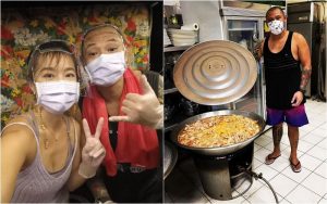 金剛 ▲金剛(右)親力親為滷製雞翅,笑說粉絲沒有理由不買爆它。(圖/翻攝金剛臉書)