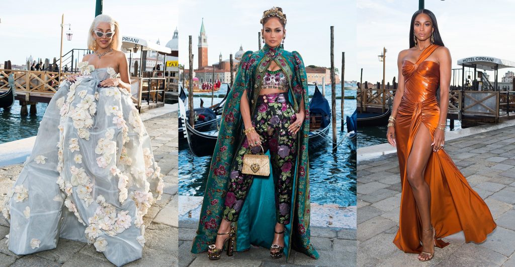 ▲DOLCE & GABBANA金光閃閃的時裝秀。（圖／People）