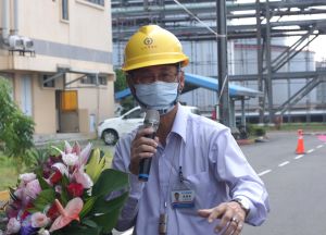 ▲台灣中油公司石化事業部執行長陳國棟致詞。(圖/記者黃守作攝,2021.10.02)