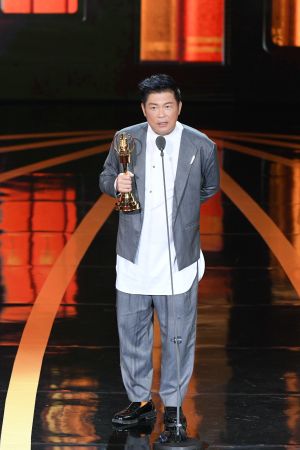 ▲曾國城說此獎等了8年終於盼到。(圖/三立) ▲曾國城說此獎等了8年終於盼到。(圖/三立)