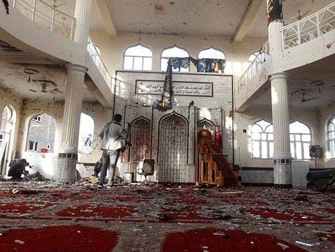 ▲阿富汗昆都士省（Kunduz）清真寺發生爆炸，目前傳出已有數10人死亡。（圖／翻攝自@EmaratIslamUrdu推特）