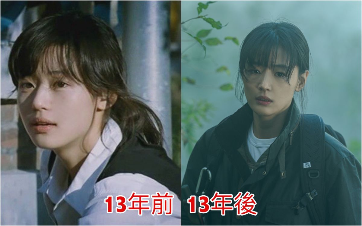 ▲全智賢駐顏有術，13年前、13年後一樣年輕漂亮。（圖／Naver電影、tvN）