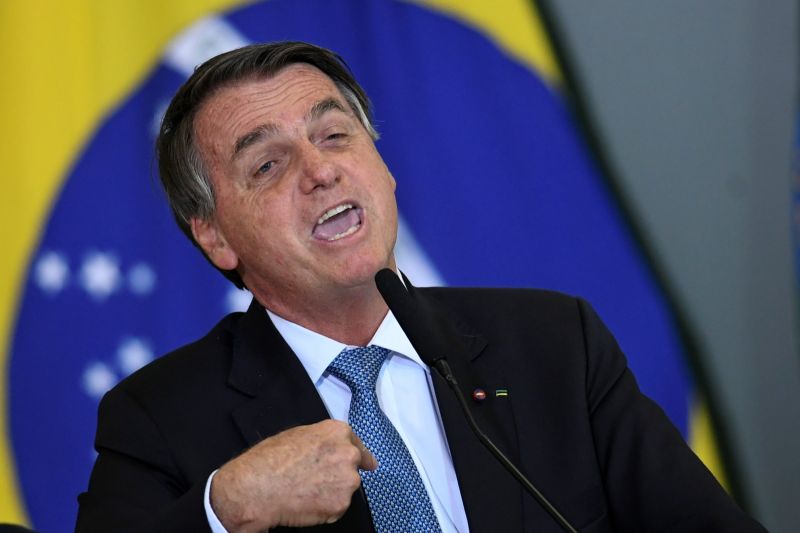 ▲巴西總統波索納洛近日再度質疑電子投票系統。資料照。（圖／美聯社／達志影像）