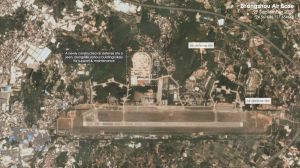 ▲中國漳州空軍基地疑似增建地對空導彈基地。（圖／翻攝自The Drive官網）
