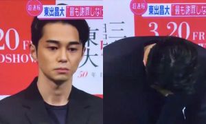 ▲東出昌大偷吃後,曾露面跟外界道歉。(圖/Twitter) ▲東出昌大偷吃後,曾露面跟外界道歉。(圖/Twitter)