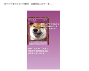 ▲原PO在日本偶像IG的現實動態中看到熟悉的迷因圖「可以色色柴犬」。（圖／取自Dcard）