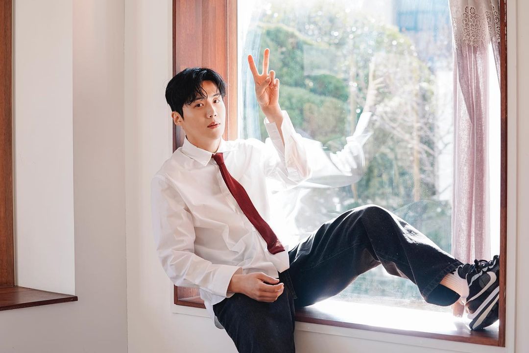 ▲金宣虎（如圖）39歲了，雖然過去曾被前女友毀滅式爆料，但就連D社都出手幫忙，今年他在《苦盡柑來遇見你》中飾演IU的老公，自然的演技受到好評。（圖／記者朱永強攝）