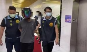 新莊殺人命案,嫌犯楊男被逮捕到案。(圖/翻攝畫面) ▲新莊殺人命案,嫌犯楊男被逮捕到案。(圖/翻攝畫面)