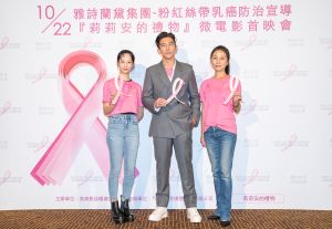 ▲簡嫚書（左起）、修杰楷、方文琳分享乳癌防治觀念。（圖／TVBS）