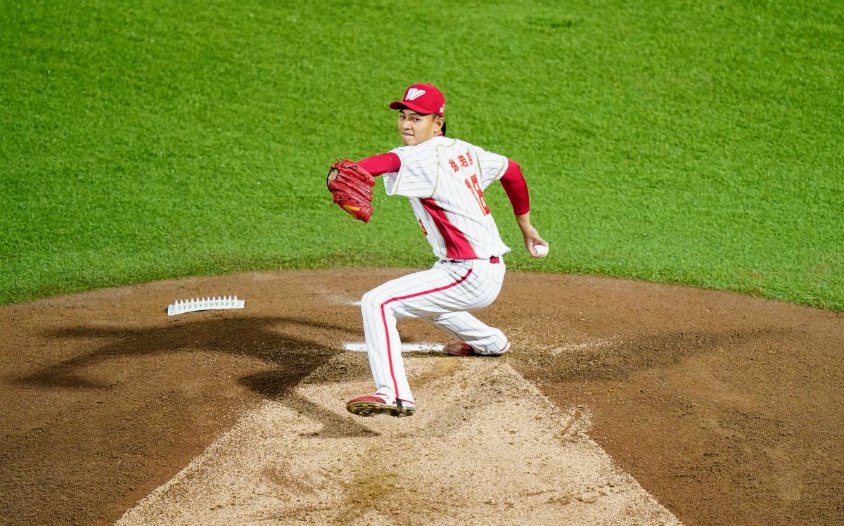 ▲味全龍隊火球男徐若熙扛台灣大賽G1先發。（圖／味全龍提供）