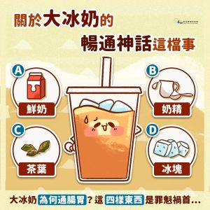 ▲(圖/翻攝《食用玩家》臉書) ▲食藥署就列出大冰奶容易造成腹瀉的「4個罪魁禍首」,並解釋原因。(圖/翻攝《食用玩家》臉書)
