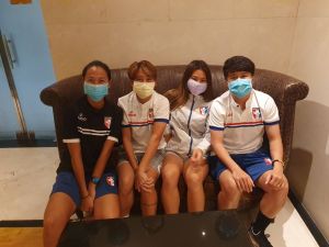 ▲左起鄭雅薰、陳燕萍、王湘惠、李綉琴也是2008亞洲盃中華隊陣中選手。(圖/中華足協提供) ▲左起鄭雅薰、陳燕萍、王湘惠、李綉琴也是2008亞洲盃中華隊陣中選手。(圖/中華足協提供)