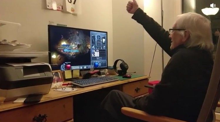▲國外網友分享自己 87 歲真「爺爺」級玩家打敗《暗黑破壞神2重製版》Boss Duriel
