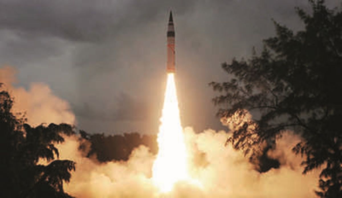 ▲印度宣布試射可攜帶核彈頭的「烈火-5」（Agni-5）地對地洲際彈道飛彈，飛彈射程可及於中國大部分重要城市。（圖／翻攝自印度時報）