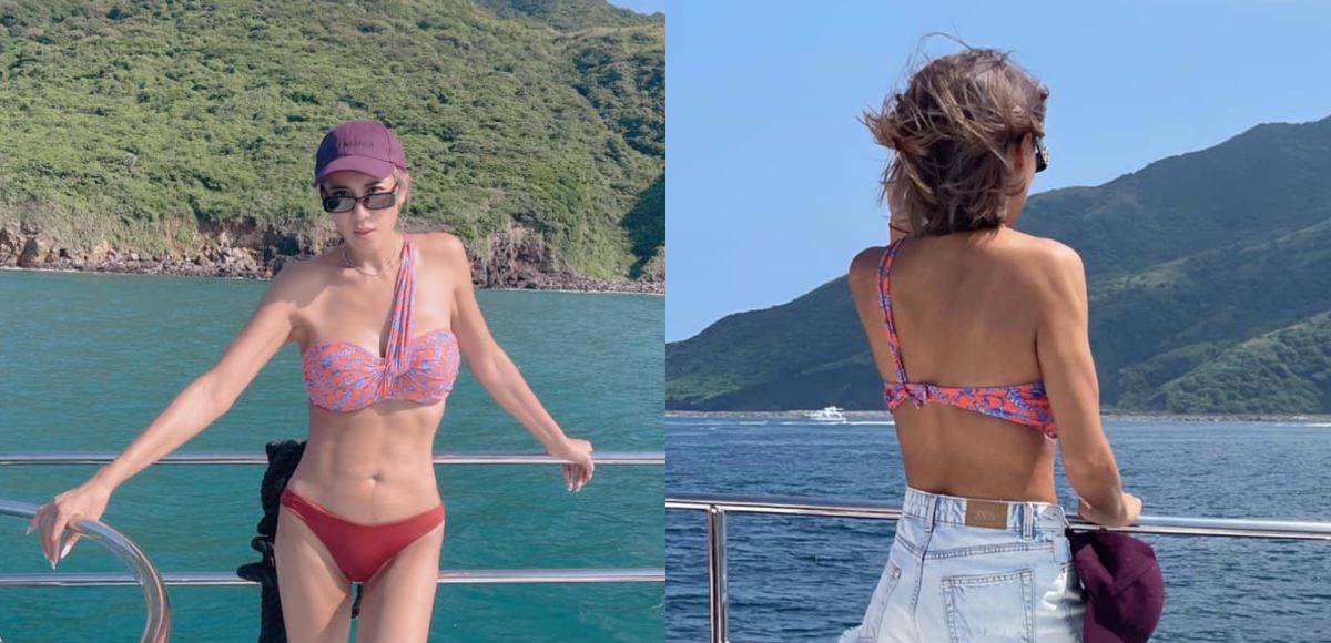 ▲小禎曬出超強身材，肌肉線條非常健美。（圖／翻攝小禎臉書）