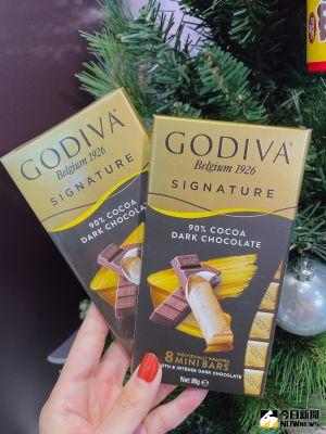 ▲7-11首賣「GODIVA」醇享系列90%黑巧克力。（圖／記者劉雅文拍攝）