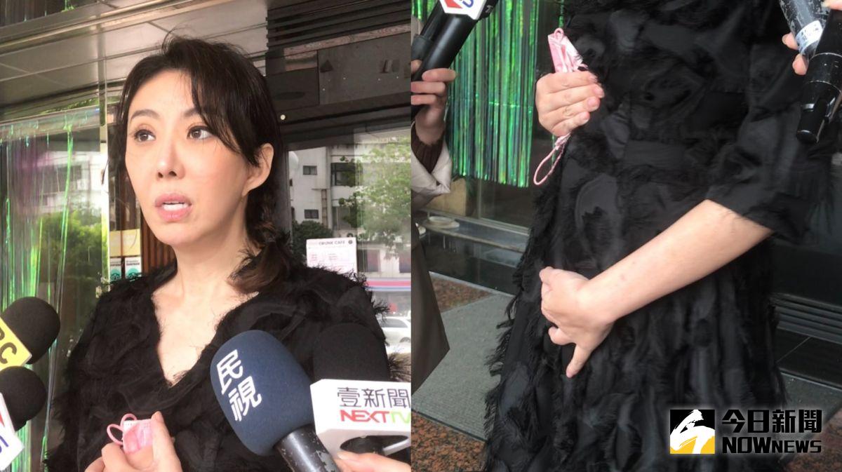 ▲李宇柔向新光醫院道歉。(圖/記者侯家瑜攝)