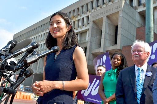 ▲台灣移民第2代的吳弭（Michelle Wu）當選，成為波士頓第一位有色人種、女性、亞裔市長。（圖／美聯社／達志影像）