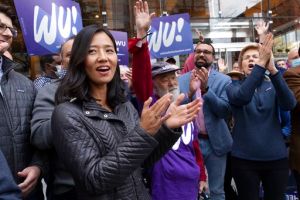 ▲台灣移民第2代的吳弭（Michelle Wu）當選，成為波士頓首位亞裔女市長。（圖／美聯社／達志影像）