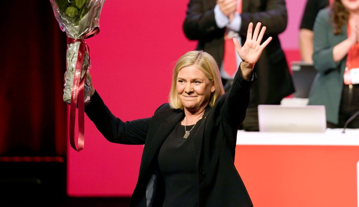 ▲瑞典國會將選出財政部長安德森（Magdalena Andersson）擔任瑞典首位女總理。（圖／美聯社／達志影像）