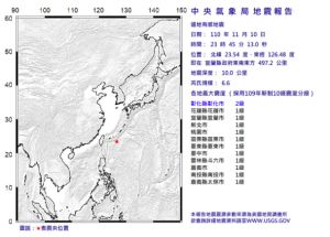 日本宮古島深夜地震！規模6.6　台灣也有感
