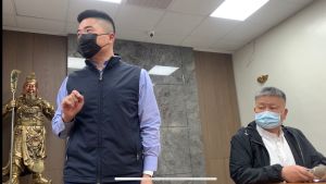 挺藻醮不等於中火增電 顏寬恒:民進黨執政不讓人民選擇 ▲顏寬恒表示父親顏清標投資、銀行查封等紛擾,一切交由司法判決。(圖/記者顏幸如攝,2021.11.11)