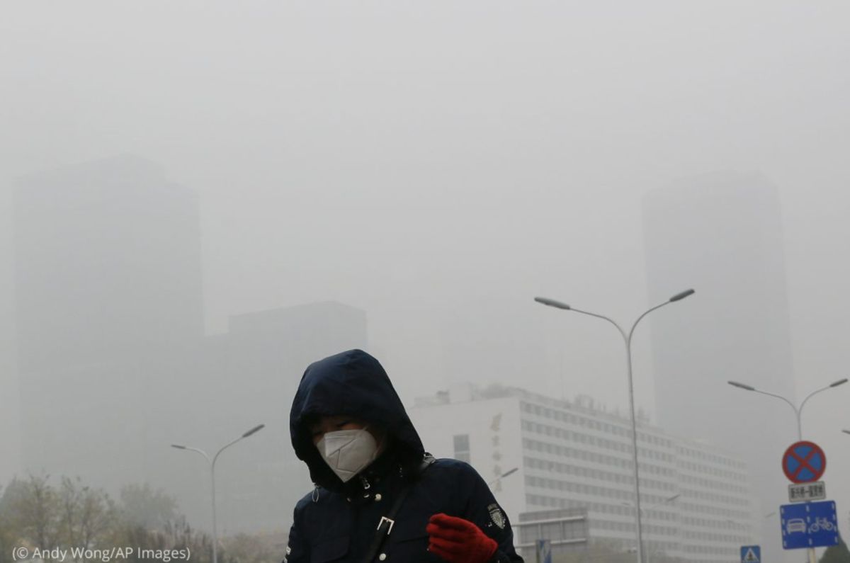 ▲中國空污嚴重，經常霧霾瀰漫。（圖／美聯社／達志影像）